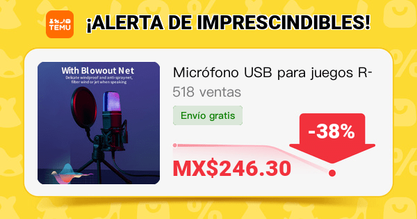 Microfono USB descuento 245