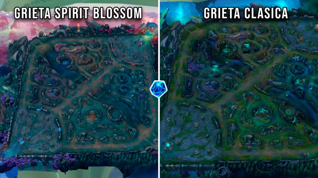Comparacion Grieta Spirit Blossom vs Grieta del Invocador Clasica