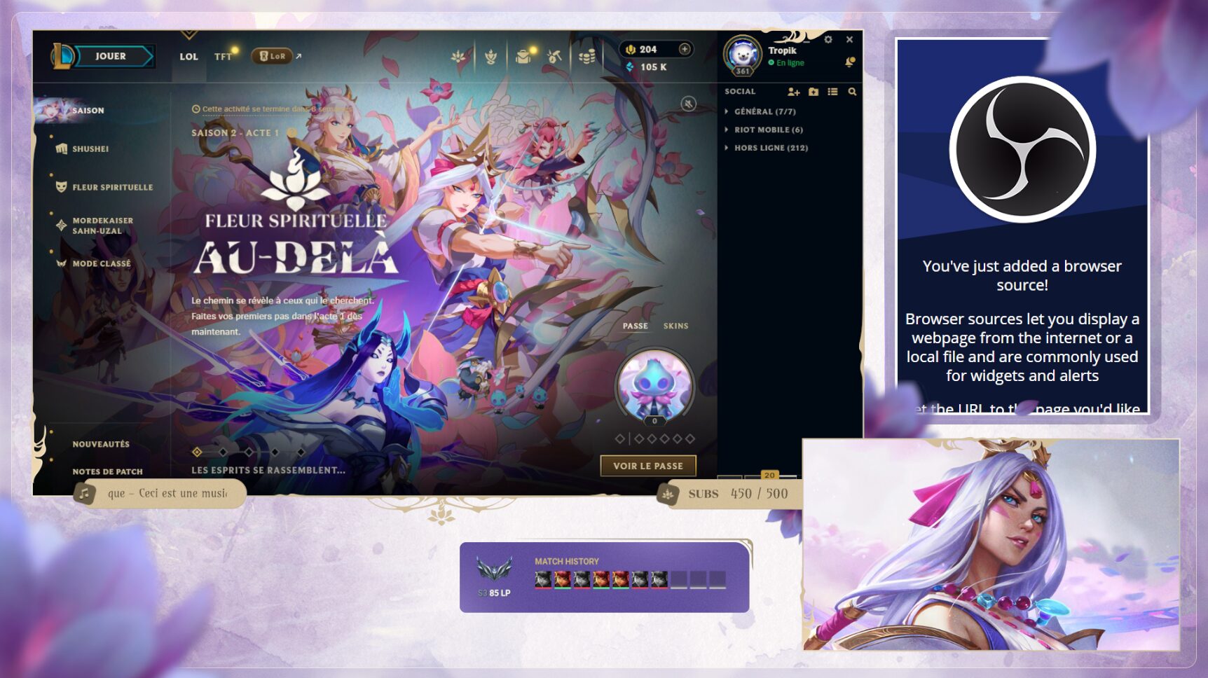 Descarga gratis el kit de streaming de Flor Espiritual e impulsa tu canal con estilo