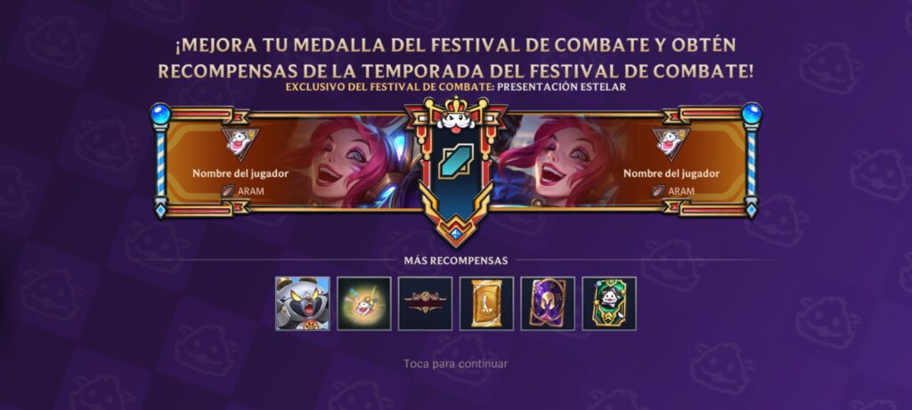 Recompensas del Festival de Combate | Wild Rift 6.1