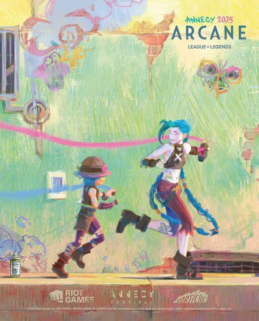 Poster Exclusivo de Isha & Jinx de Arcane | Annecy 2025