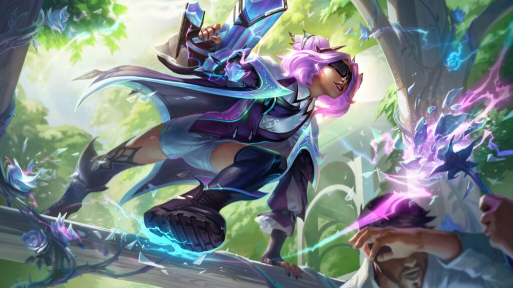 withered rose zeri lol skin splash scaled